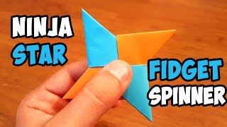 DIY Paper Ninja Fidget Spinner  Easy Ninja Star Spinner Tutorial [upl. by Citron429]