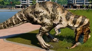 Jurassic World Evolution  Baryonyx amp Ceratosaurus Breakout amp Fight 1080p 60FPS [upl. by Annert]