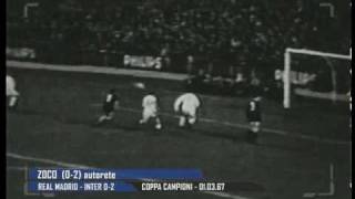 19661967 Champions League  Real Madrid vs Inter 02 [upl. by Yanehc540]