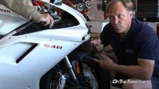 2008 Ducati 848 Suspension Evaluation [upl. by Wandis836]