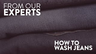 How to Wash Jeans  Nordstrom Expert Tips [upl. by Lyell]