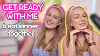 get ready with me amp eat dinner together [upl. by Adnovahs]