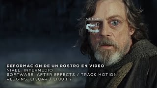 Tutorial  After Effects Deformación de rostro con Track Motion y Liquify [upl. by Hickie]