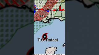 TROPICAL STORM RAFAEL SHEAREDBECOMING LESS ORGANIZED South USA weather amp snow shorts [upl. by Emawk]