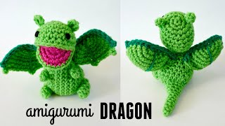 Dragon Amigurumi Tutorial  Free Crochet Pattern  Open Mouth series [upl. by Gove]