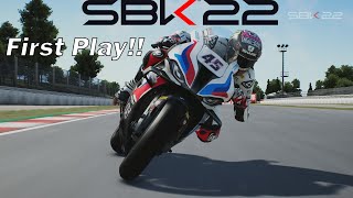 SBK 22  First Play amp First Impressions [upl. by Adraynek]