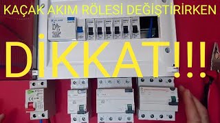 Kaçak akım rölesi nasıl değiştirilir ve dikkat [upl. by Aileen]