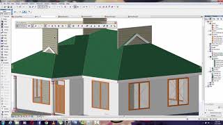 ARCHICAD TUTORIAL MODERN ROOF DESIGN [upl. by Lauree]