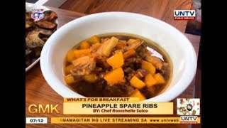 Pineapple Spare Ribs  Whats for Breakfast [upl. by Emanuele]