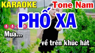 Phố Xa Karaoke Tone Nam Nhạc Sống Em  Huỳnh Lê [upl. by Atiana]