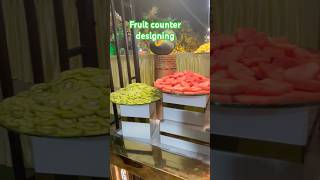 Fruit counter style cateringsetup eventplanning food foodlover song bollywood [upl. by Assed]