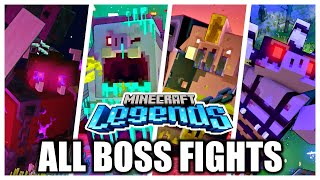 Minecraft Legends  All Boss Fights  All Bosses [upl. by Haggerty722]