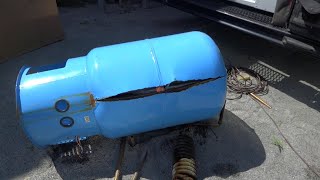 AMTROL BOILERMATE HOT WATER STORAGE TANK EXPLODED [upl. by Tyrus790]