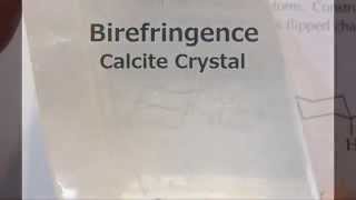 Birefringence of Calcite Crystals  Lu Le Laboratory [upl. by Oeflein]