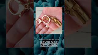 Replicant revolver keychain in polished stainless steel replicantkeychain  revolverkeychain [upl. by Labanna]