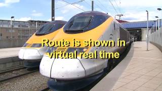 Eurostar Brussels to London Drivers eye view PREVIEW [upl. by Annij898]