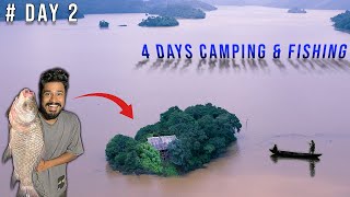 We Caught the Biggest Fish  4 Days Group Camping amp Fishing on an Island in Heavy Rain  DAY 2 [upl. by Yrot]