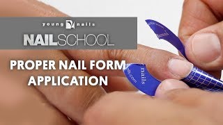 YN NAIL SCHOOL  PROPER NAIL FORM APPLICATION [upl. by Allenrac416]