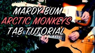 Mardy Bum  Arctic Monkeys  Two Guitar Tab Tutorial amp Cover [upl. by Enileme906]