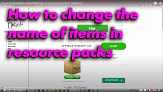 How to rename items in a Minecraft Resource Pack 16 [upl. by Arndt889]