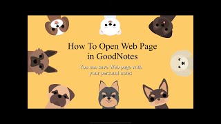 How To Open Web Page In GoodNotes [upl. by Anitteb524]