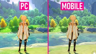 Genshin Impact PC vs Mobile Ultra Graphics Comparison [upl. by Niggem781]