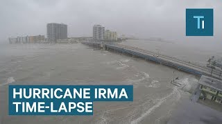 This timelapse shows Hurricane Irma slamming Miami Beach [upl. by Fredette959]