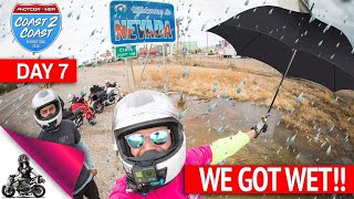 Honda Groms vs RAINin the DESERT [upl. by Aihcila]