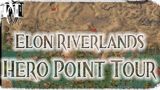 GW2 ✵ Path of Fire ✮ Elon Riverlands ✮ Hero Point Tour ✮ [upl. by Ahsratal554]