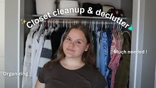 CLOSET CLEANOUT 🎉 decluttering color coordinating etc [upl. by Etana]