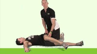 Supine Spinal Rotation PNF  lower back HoldRelax [upl. by Garry]