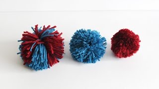 No Sew No Glue Pom Pom Cat Toy Tutorial [upl. by Nerrat]