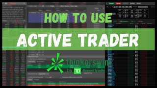 Active Trader Tutorial for Beginners  ThinkorSwim Best tool for day trading and scalping [upl. by Nolyad]