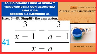 Ejercicio 41 resuelto sección 14 libro algebra y trigonometria con geometria analitica [upl. by Blanca]