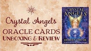 Crystal Angels Oracle Cards by Doreen Virtue Unboxing amp Review [upl. by Anne-Corinne]