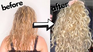 UPDATED WavyCurly Hair Routine 2B2C 💇🏼‍♀‍ [upl. by Munniks292]