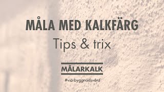 Måla med kalkfärg [upl. by Aifoz707]