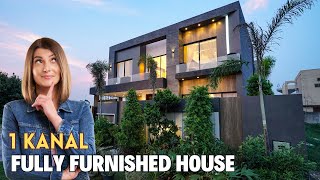 1 Kanal Fully Furnished Modern House For Sale In DHA Phase 6 Lahore DHA Luxury House [upl. by Nadirehs901]