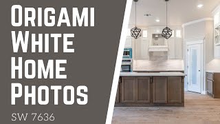 Sherwin Williams Origami White  WhiteGreige Paint Color [upl. by Kellen715]