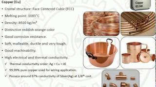 Copper amp its Alloys II Brass  Bronze Cupro Nickel [upl. by Dadirac]