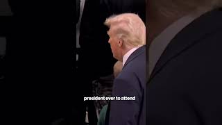 Donald Trump arrives to Super Bowl 2025 in New Orleans shorts [upl. by Atterg]