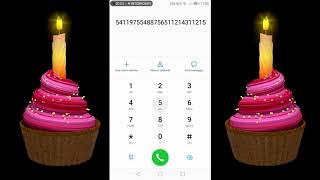 Happy birthday song on phone keypad [upl. by Joyce477]