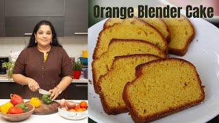 This Cake Batter is Made in a Blender  Whole Orange Blender Cake Recipe [upl. by Ailemap591]