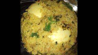 Methi egg pulao  Menthe soppu and motte Bath recipe in kannada  tasty and easy [upl. by Ellecrag168]