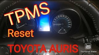 TPMS reset TOYOTA AURIS tpms reset tyremonitorsystem [upl. by Hege326]