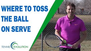 Where To Toss The Ball On Serve  TENNIS SERVE [upl. by Cesaro]