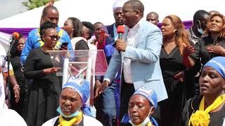 PAUL MWAI MOVES MOURNERS TO TEARS AT THE LATE BISHOP MIGWIS BURIAL SERVICE [upl. by Finlay]