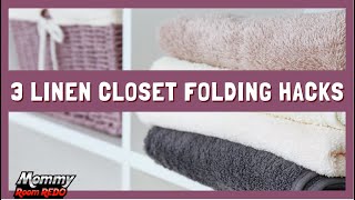 Easily fold bath towels hand towels and washclothsface towels for linen closet Organize Declutter [upl. by Ahsiat321]