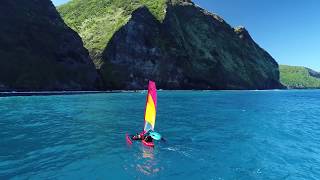 Hobie Tandem Island Trimarans Sailing the Valleys of Hawaii [upl. by Milburt595]