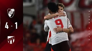 River 4  Atlético Tucumán 1 RESUMEN COMPLETO [upl. by Anibur]